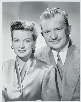 Rosemary DeCamp and Jean Hersholt Smiling