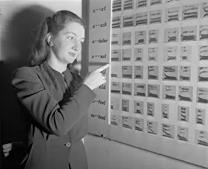 Instructor Prints: Rosemary Kennedy with Visible Speech Device