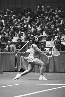 Rosie Casals In Tennis Action
