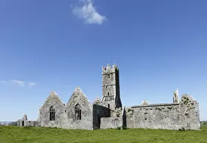 Catholic Prints: Ross Abbey near Headford, County Galway, Connacht, Republic of Ireland, Europe