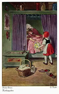 Hiding Prints: Rotkappchen by Otto Kubel