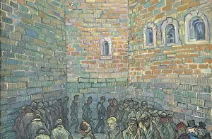Brick Wall Prints: The Round of the Prisoners, by Vincent Van Gogh