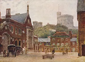 Transport Prints: The Round Tower And The South-Western Railway Station