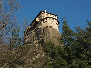 Pinnacle Rock Formation Collection: Roussanou Nunnery at Meteora, Greece