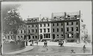 Town Scene Prints: Row of Old Houses in Bowling Green