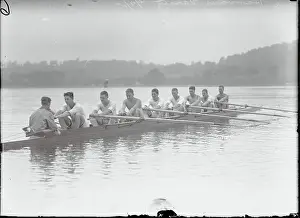 Endurance Prints: Rowing Team in Action