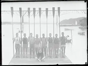 Poughkeepsie Prints: Rowing Team Posing for Camera
