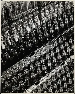Rows of Radio Tubes