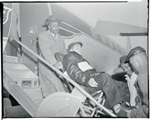 Roy Campanella Boarding Plane