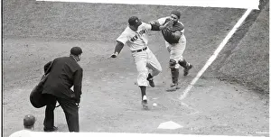 Roy Campanella Drops Ball @ Runners Feet
