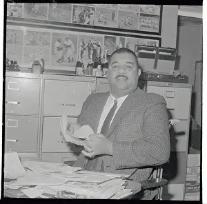 Roy Campanella Posing for Photograph