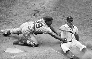 Reaching Prints: Roy Campanella Tagging Out Runner