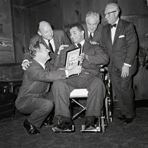 Roy Campanella In Wheelchair W/Award