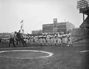 Roy Campanella with Yankee Old Timers