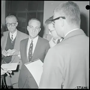 Roy M Prints: Roy Cohn Talking to Reporters