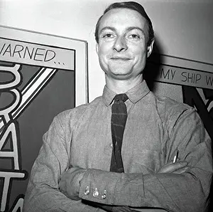 Roy Lichtenstein in Front of His Art