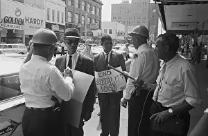 Roy Wilkins and Medgar Evers Being Arrested