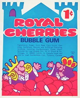 Kings Prints: Royal Cherries Bubble Gum