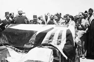 Mourner Prints: Royal Family by Coffin of King Abdullah I