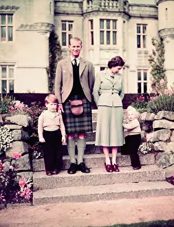 Charles Prints: Royal Family Posing at Balmoral