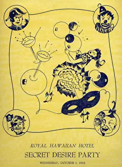 1952 Prints: Royal Hawaiian Hotel, Secret Desire Party