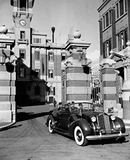 Lac0062 Prints: ROYAL HIGHNESS KING FAROUK LEAVES PALACE