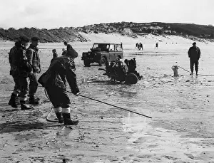 Tanker Prints: Royal Navy Commandos Spraying Beach