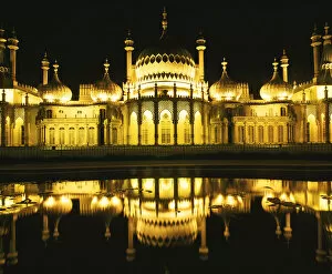 Beautiful Brighton Collection: Royal Pavilion Illuminated at Night, Brighton, England