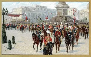 Jubilee Prints: Royal Procession Marking Queen Victorias Diamond jubilee 1897