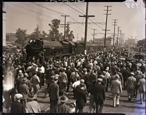 Royal Scot British Train Arrives in Los Angeles