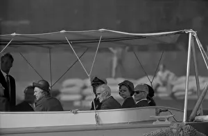 Prints of WEST GERMANY - MAY 1965: Queen Elizabeth II and Prince Philip, Duke of Edinburgh take a boat ride in May 1965 in West Germany. (Photo by Michael Montfort/Michael Ochs Archives/Getty Images) Queen Elizabeth II Prints: Royal Visit To West Germany