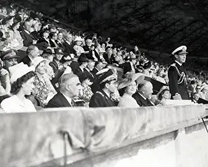 George Vi Prints: Royals Watching Olympic Athletes March