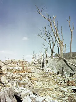 Rubble Remaining from Atomic Bomb Explosion