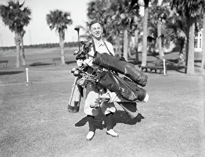 Cartoonist Prints: Rube Goldberg in Golf Tournament