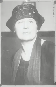 Detroit Prints: Ruby Darrow Pausing at Courthouse