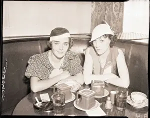 Lunch Prints: Ruby Keeler and Evelyn Martin at Cafe