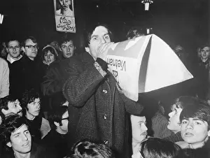 Socialism Prints: Rudi Dutschke Speaking During a Demonstration
