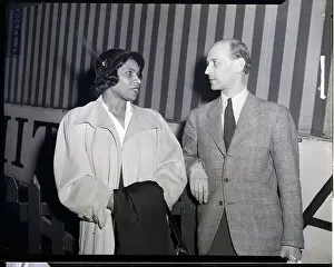 Contralto Prints: Rudolf Bing Talking to Marian Anderson