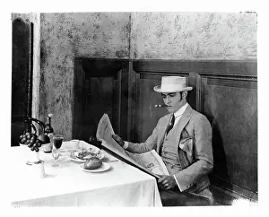 Prints of Rudolph Valentino reads a newspaper in a scene from the film Blood And Sand, 1922. (Photo by Paramount Pictures/Getty Images) The Original Latin Lover: Experience the Magnetic Charm of Silent Film’s Most Dashing Heartthrob: Rudolph Valentino In Blood And Sand