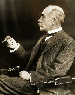 Rudyard Kipling Smoking