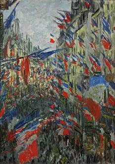 Monet Prints: Rue Saint-Denis
