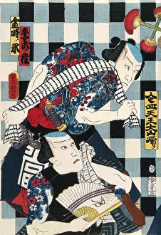 Ukiyoe Prints: Ruffians on a Checkerboard