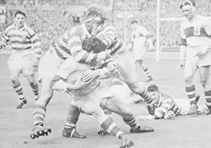Rugby Game Prints: Rugby Players Tackling Each Other