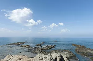 Images Dated 27th May 2012: Rugged coastline, rugged limestone cliffs, Triopetra, Agios Pavlos, Crete, Libyan Sea