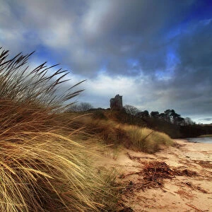 Images Dated 22nd April 2010: Ruined castle in sand dunes shore