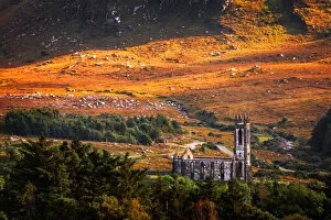 Images Dated 13th September 2014: Ruined Church, Poison Glen, County Donegal, Ireland