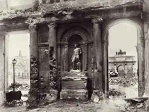 Ruined Prints: Ruined interior of the Palais des Tuileries in Paris