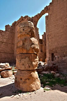 Images Dated 8th April 2010: Ruined Roman Theatre of Petra Jordan
