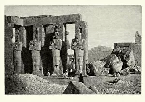 Images Dated 15th June 2018: Ruins of Ancient Thebes, Egypt