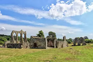 Prints of Beautiful ruins of Bayham Abbey in Kent in a rural setting UK Travel Destinations Prints: Ruins of Bayham Abbey, Kent